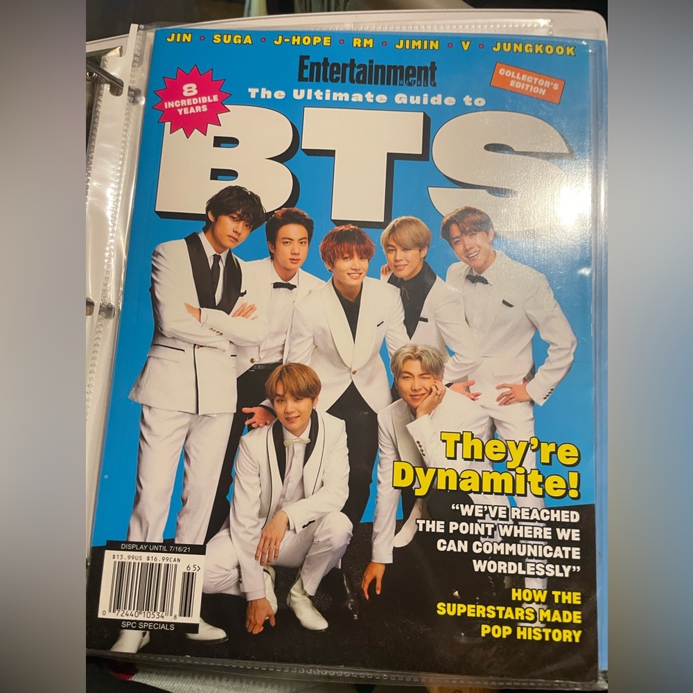 BTS Entertainment Collector' Magazine.